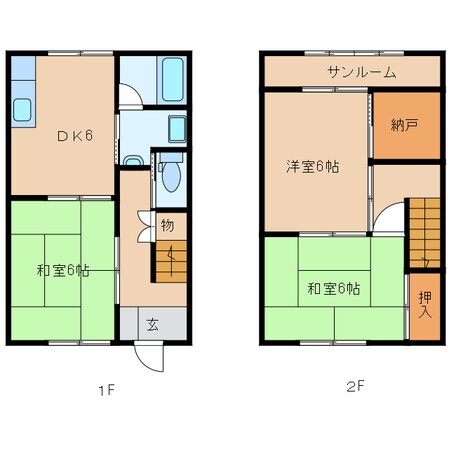 サンビレッジYAMAMOTO　E棟の物件間取画像